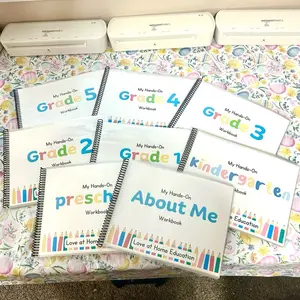 Prek, Kindergarten, Grades 1-5 Learning Workbook Bundle- Name, Birthday, Address, Phone, Math, ABC’s, Colors, Shapes