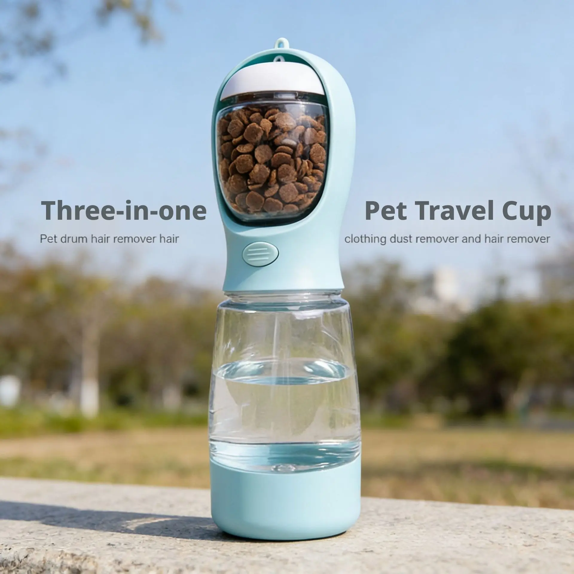 Pet Water Bowl Cup Three-In-One Outdoor Travel Mug, Multifunctional Dog Water Bottle, Pet Supplies, Dog Outdoors Drinking Cup