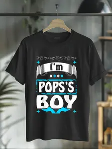 100% Cotton Pops's Boy Infant Toddler Gift Funny T-Shirt
