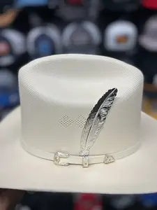 STAINLESS STEEL HAT FEATHER #1