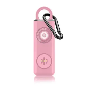 Siren Safety Alarm For Women Keychain With SOS LED Light Personal Self Alarm Personal Security Keychain Alarm