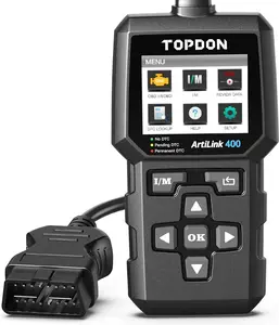 TOPDON AL400 OBD2 Scanner, Full OBDII Code Reader, Check Engine Light Scan Tool, Car Scanner with DTC Lookup, Clear Codes, Freeze Frame, One-Click I/M, Diagnostic Scanner for DIYers, Lifetime Update