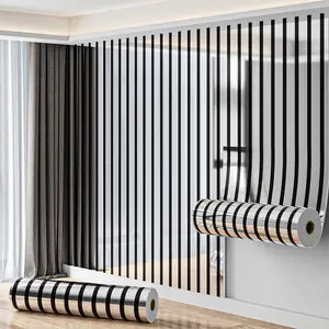High-end gold and silver wallpaper, grille texture, PVC wall panel, easy to install, removable, self-adhesive waterproof wall panel, suitable for wall decoration and olor change, home decor 40cm*300cm