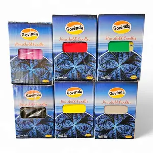 36 Household Candles Pack - 6 Colors (6 Packs of 6 Candles) for Rituals, Decoration & Everyday Use - Ornaments, Freshener Perfume Scent
