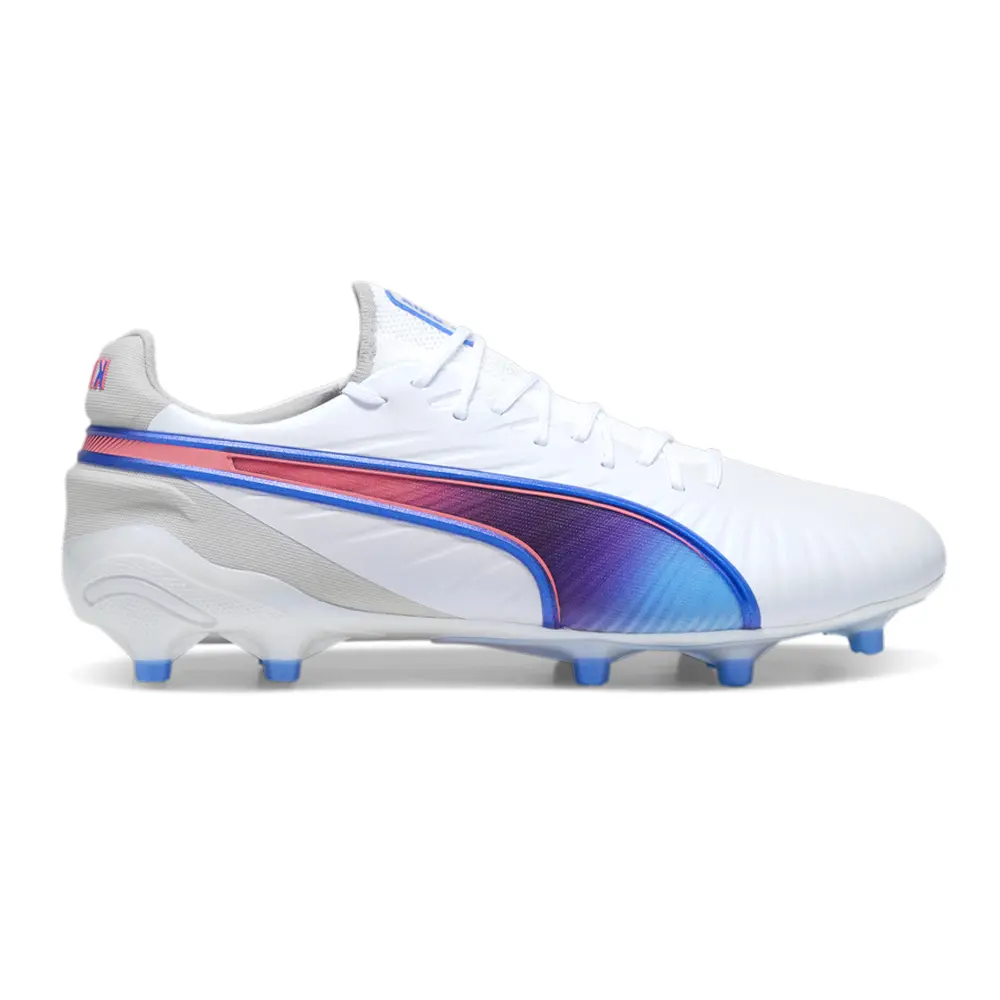 PUMA Mens King Ultimate Soccer Cleats Cleated, Firm Ground - White PUMA Mens King Ultimate Soccer Cleats Cleated, Firm Ground - White