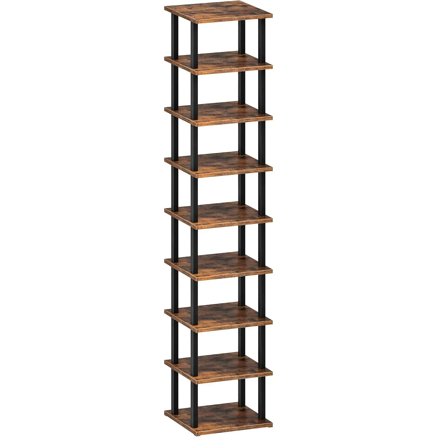 9-Tier Vertical Shoe Rack, DIY Corner Shoe Rack for Entryway, Narrow ...