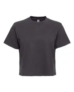 NEXT LEVEL Men's Floral Hummingbird Shortsleeve Round Neck Cotton Casual Top - 7610 Heavyweight Boxy Fabric Apparel, High-Waist Compatible, Plain Design