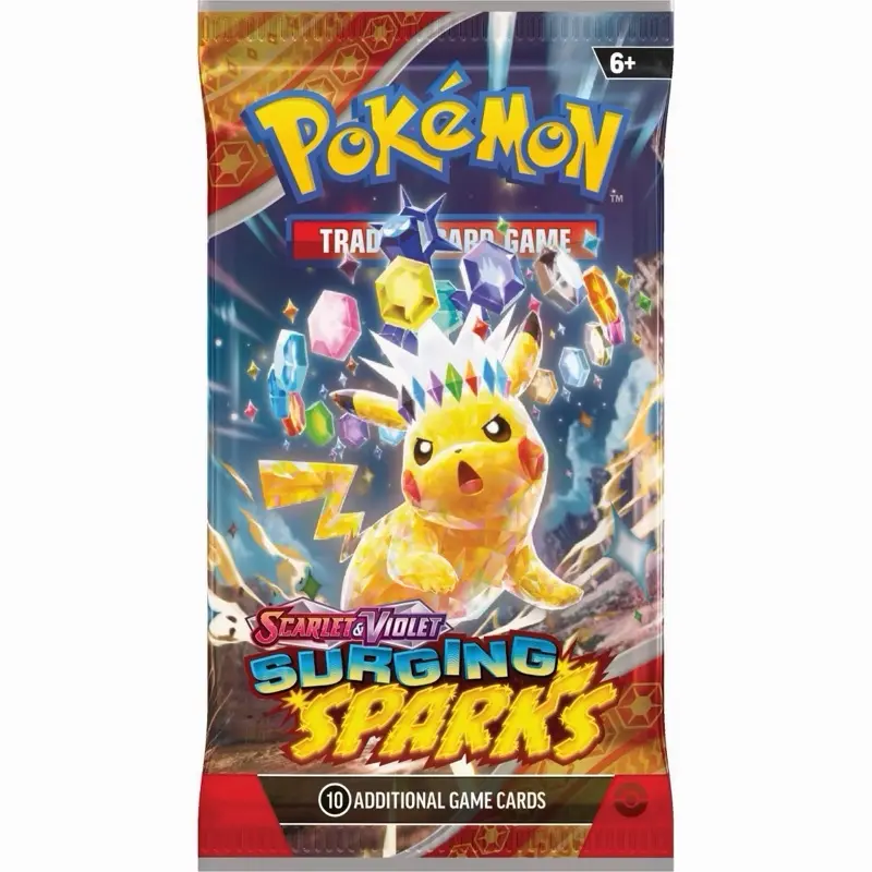 Surging Sparks Booster Pack, Collectible Trading Cards, Authentic Collectible Cards
