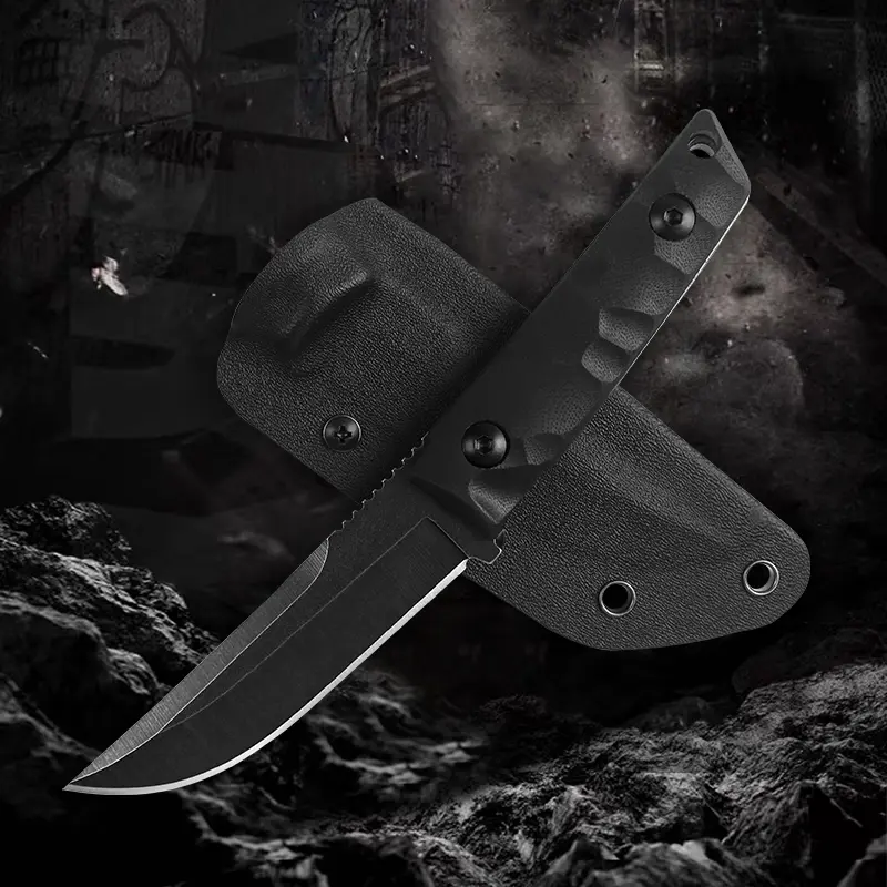 Camping Knife,Kydex Sheath,G10 Handle,CNC Numerical ControlFine Grinding Process,Suitable for Camping,Fishing,Exploration,Hiking and Daily Use,High-quality Knive,Men's gift
