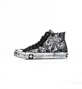 Affliction Men's Shoe Skeleton Hi-Top Affliction Men's Shoe Skeleton Hi-Top