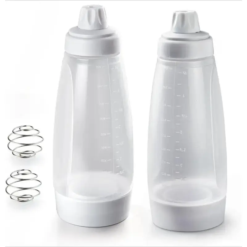 2026 Pancake Batter Dispenser and Mixer with BlenderBall Wire Whisk Batter Bottle Squeeze Kitchen Pancake Shaker Batter Dispenser Bottle Baking Tool for Cupcakes, Muffins, Crepes
