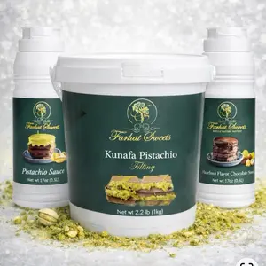 Dubai Chocolate Mix & Hazelnut & Pistachio Drizzle - Rich Taste from Dubai, Convenient Packaging, Ideal for Chocolate Lovers, 2.2 lb (1kg)