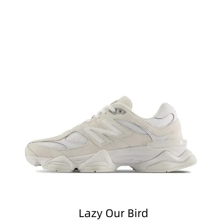Ivory Cream Monochrome Low-cut Collectible Sneakers Soft Mixed Matte Suede & Breathable Mesh Upper Padded Cream Ankle Collar Multi-cushion Shock-absorbing Midsole High-value Minimal Neutral Street Collector Trainers