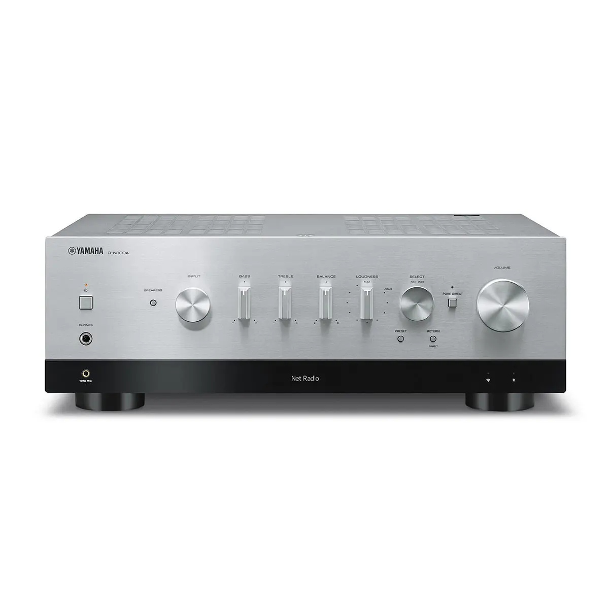 Yamaha R-N800A 2.1-Channel Network A/V Receiver with MusicCast, Silver
