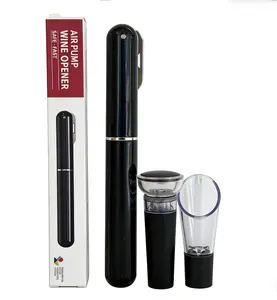 Wine Bottle Opener，Air Pump Wine Opener Set with Vacuum Stopper & Drip-Free Pourer，Gift for Wine Lovers