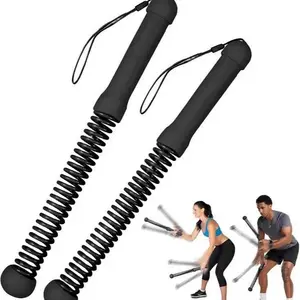 2PCS Weighted Ropeless Battle Ropes for Home Gym, Heavy Duty Arm Exerciser for Strength Training, Portable Battle Rope for Advanced Workouts and Core Muscle Building