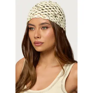 Sequin Crochet Beanie Sequin Crochet Beanie