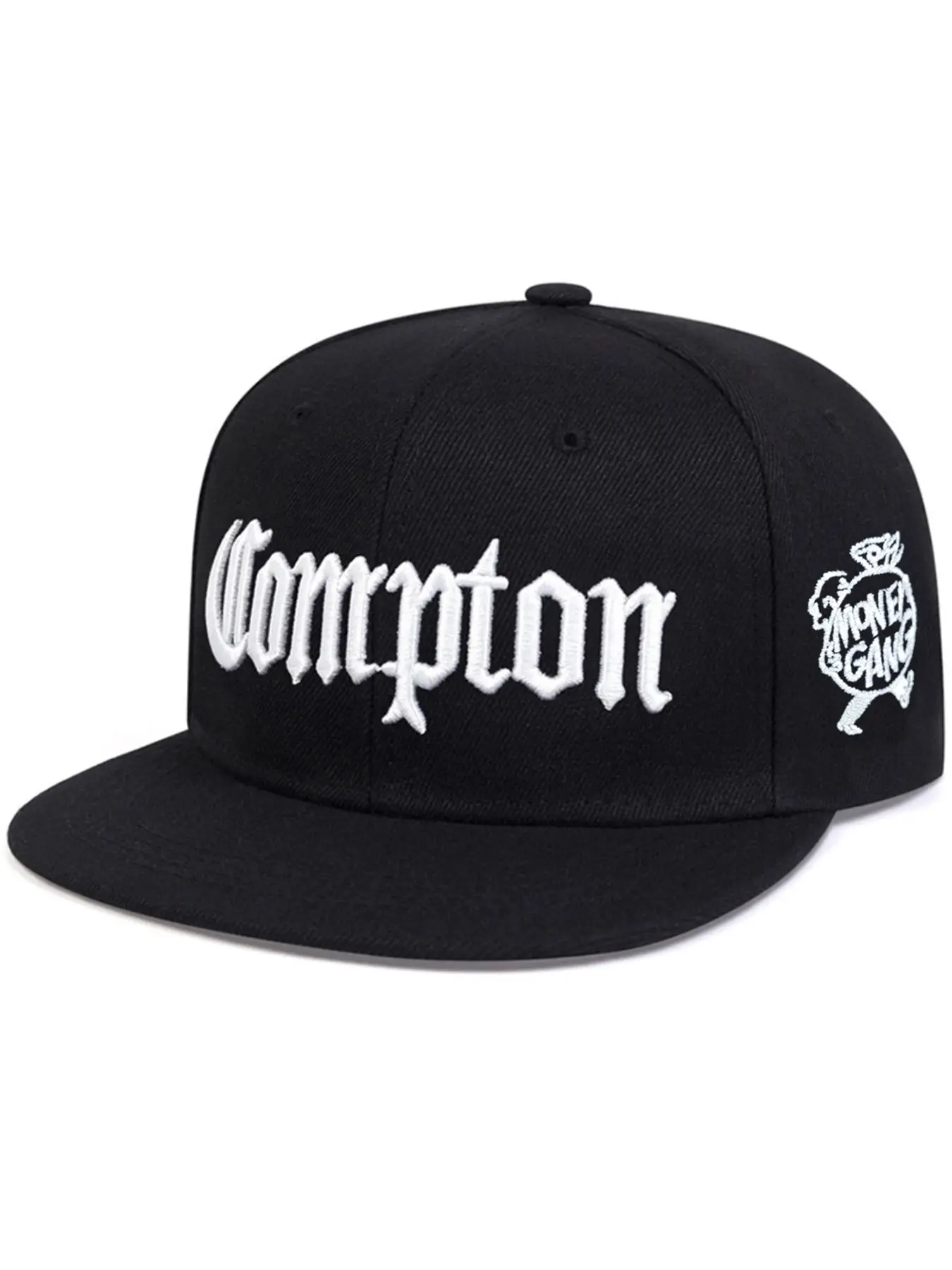 Unisex Compton Embroidered Outdoor Adjustable Sun Hat, Authentic Baseball Cap Snapback Style Hat, Graphic Hat, Quality Caps, Perfect for Travel Beach Vacation, Stylish Protection Cap for Men Women
