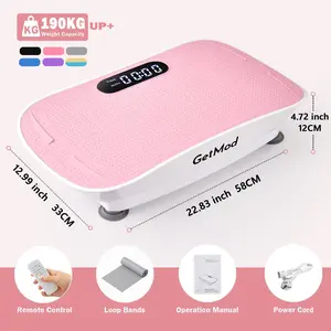 【Free Delivery】GetMod Vibration Plate :  High-Power Motor for Smooth Operation ,Plus Size Smart Vibration Plates Pro Exercise Equipment , Full Body Workout Machine at Home Gym Stuff Vibrational Platform for Wellness and Fitness  #2