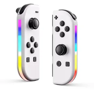 RGB Switch Controller for Nintendo Switch,Wireless Game Controller with 6Axis Gyroscope Double Vibration Motor