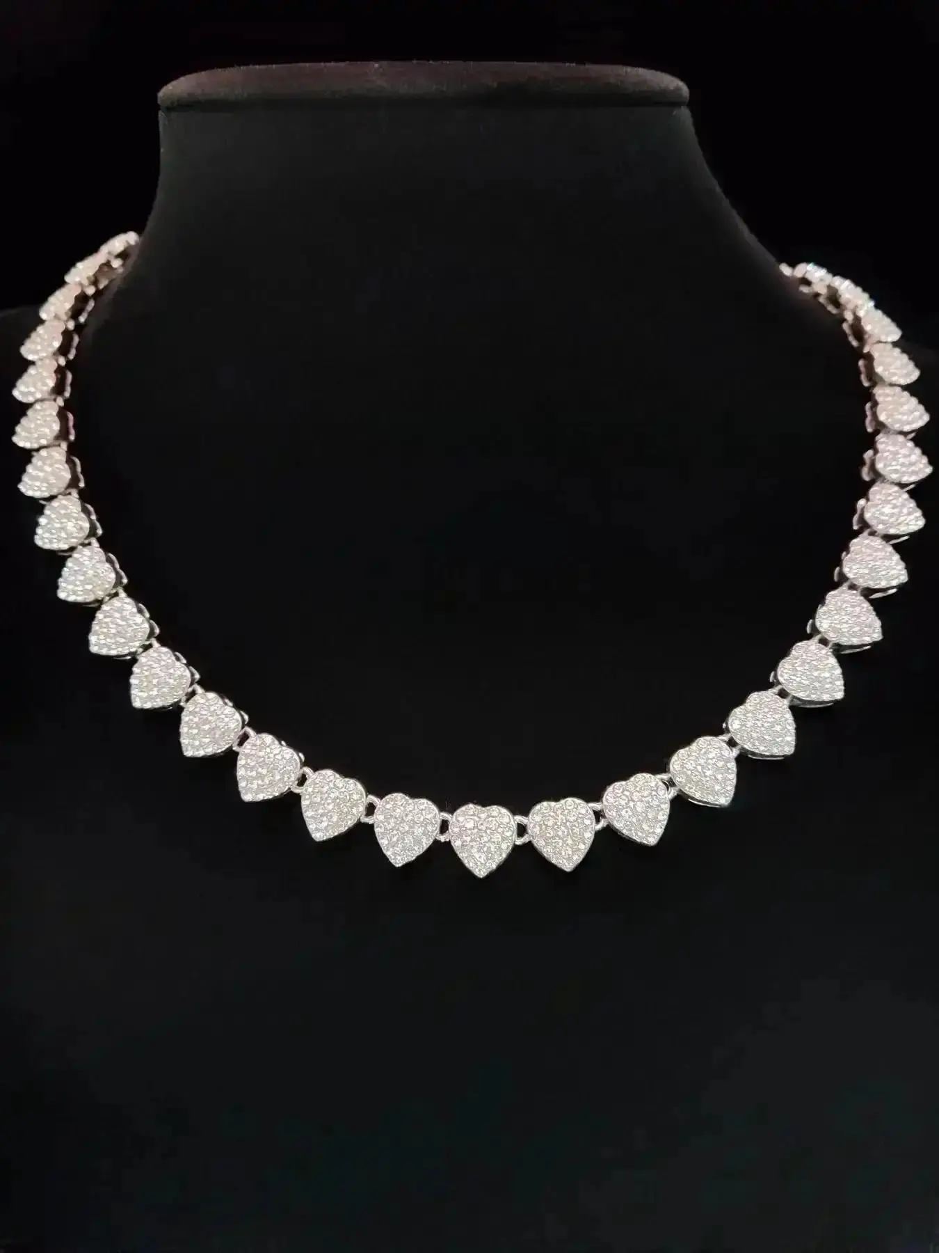 Heart Shaped Design Choker Necklace, Love Heart Necklace, Heart Style Chain, Fashion Jewelry for Party, Daily Clothing Decor, Trendy All-match & Exquisite Jewelry for Birthday Gift