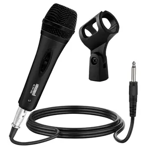 5 CORE Microphone Dynamic Vocal Handheld Mic Cardioid Unidirectional Microfono w On Off Switch XLR Audio Cable for Singing Karaoke Public Speaking & Parties PM-286