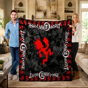 Insane Clown Posse band Super Soft Blanket Students Plush Throw Blanket Novelty Outdoor Flannel Bedspread Sofa Bed Cover