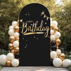 Elastic U-Shaped Background Cloth for Christmas Party Decoration, Half Round Outdoor Wall Covering, No Arch Included, Perfect for Events