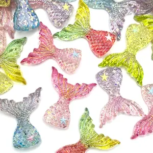 Mermaid At Heart Acrylic Beads Random Mix Mermaid Tails Crafting DIY Beaded Supplies Diy Beading Accessories