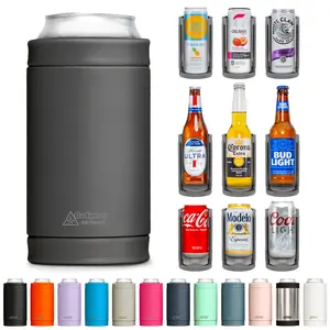 DUALIE 3 in 1 Insulated Can Cooler - Charcoal