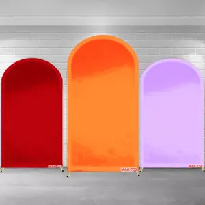 Solid Color Chiara Arch Covers Stretchy Backdrop:  Arched Wall Banner for All Themed Party Decorations, Photo Props & Event Backgrounds