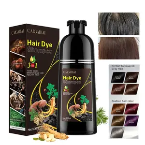 3-In-1 Hair Dye Shampoo, Natural Extracts Moisturizing Hair Dye Shampoo (1 Box/500ML), Professional Salon Grade Haircare for Men and Women