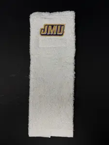 James Madison Dukes JMU College Football QB Game Towel White Cotton New