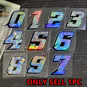 1PC  Carbon Arabic Numeral Motorcycle Sticker Is Easy To Apply Without Leaving A Trace  Suitable for Motorcycle Front Windshield  Car Fuel Tank Cap Scratches To Block The Exterior of The Vehicle Waterproof and Sunscreen DIY Decorative Accessories