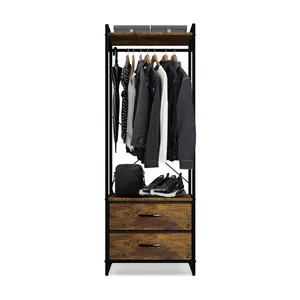 Sorbus Clothing Rack with Drawers