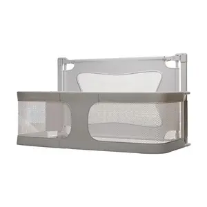 120cm × 50cm × 70cm (3.937 ft × 1.640 ft × 2.297 ft) —Extra Tall Toddler Bed Safety Rail ，height-adjustable bedside safety rail compatible with various bed types. Featuring a breathable mesh design, it ensures excellent airflow to prevent stuffiness