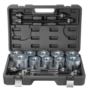VEVOR 27 PCS Pull and Press Sleeve Kit with Carrying Case, Steel Bush Removal Insertion Tools and Gadgets, Compatible with LCV & HGV Engines for Bushing, Bearing & Seal Removal Installation