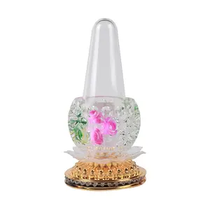 RGB Colorful bar Party Festival Atmosphere Decoration LED Stage Light Indoor Pineapple Fountain Rotating Buddha Lamp