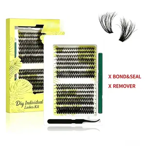 DIY 4D Fluffy Effect 60D+80D Individual Lash Clusters Kit