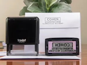 Address Stamp | Custom Rubber Address Stamp Self-Inking | Personalized Return Address Stamp