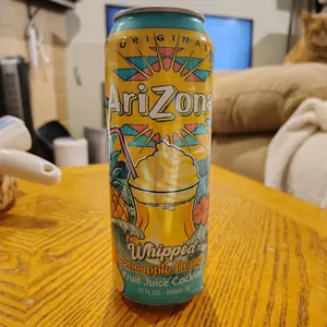 Arizona Whipped Pineapple Orange Juice Coctail 22oz Can (One) Ships Fast Free ✈️