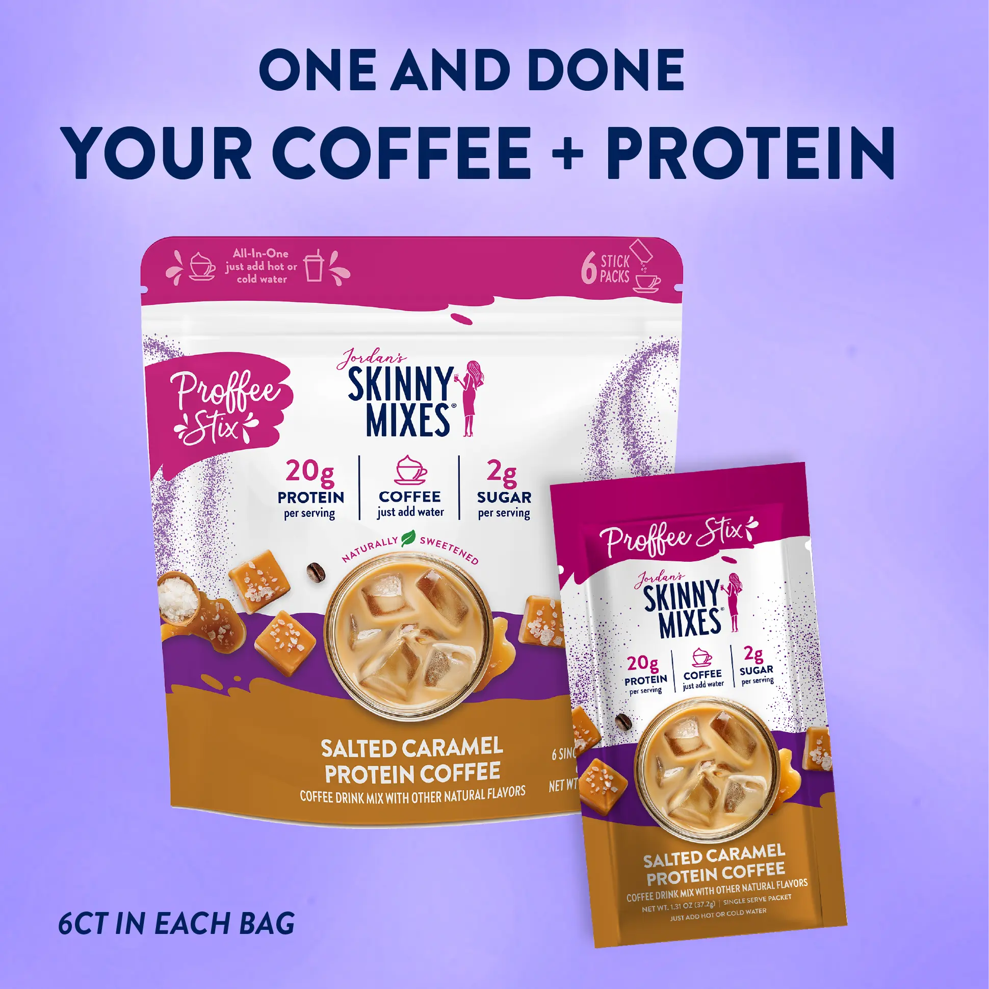 Proffee Stix 6 ct - Salted Caramel