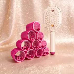 Self-Cleaning Spray Massage Comb Set, Anti-Static Ion Hair Brush, Essential Oil Mist Hair Care, Volumizing Styling Comb, Volume Brush