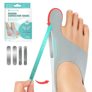Toe Separator Socks, Big Toe Support & Alignment, Adjustable with 4 Stabilizers, Comfortable for Daily Wear