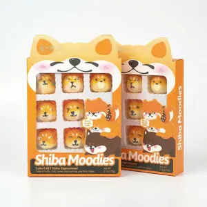 ORICANDY Shiba Moodies Zero Fat Low Calorie Yum Boujee Marshmallow Fluff - Viral Snacks Pack, Perfect for Roasting, Cheap Rare Snacks Cool Cakes Snack Box, 2-Pack
