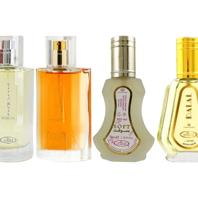 (4pc Bundle Pack) Choco Musk + Tooty Musk + Dalal+ Soft - Perfume Spray by Al-Rehab