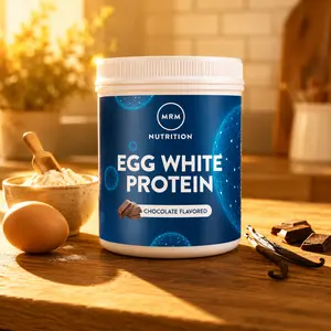 Egg White Protein Powder – 23g Clean Protein per Serving | Zero Fat, Low Carb | With Probiotics (5 billion CFU) & Enzymes | Multiple Flavors & Sizes