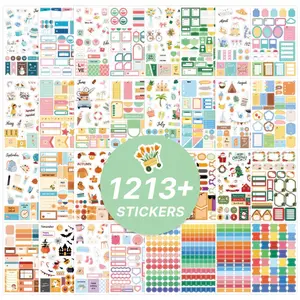 Paper Label Sticker Book, 30 Sheets/pack Cute Paper Label Sticker Book, Daily Marking & Classification Stickers for Aesthetic Planning, Scrapbooking, Art Stickers