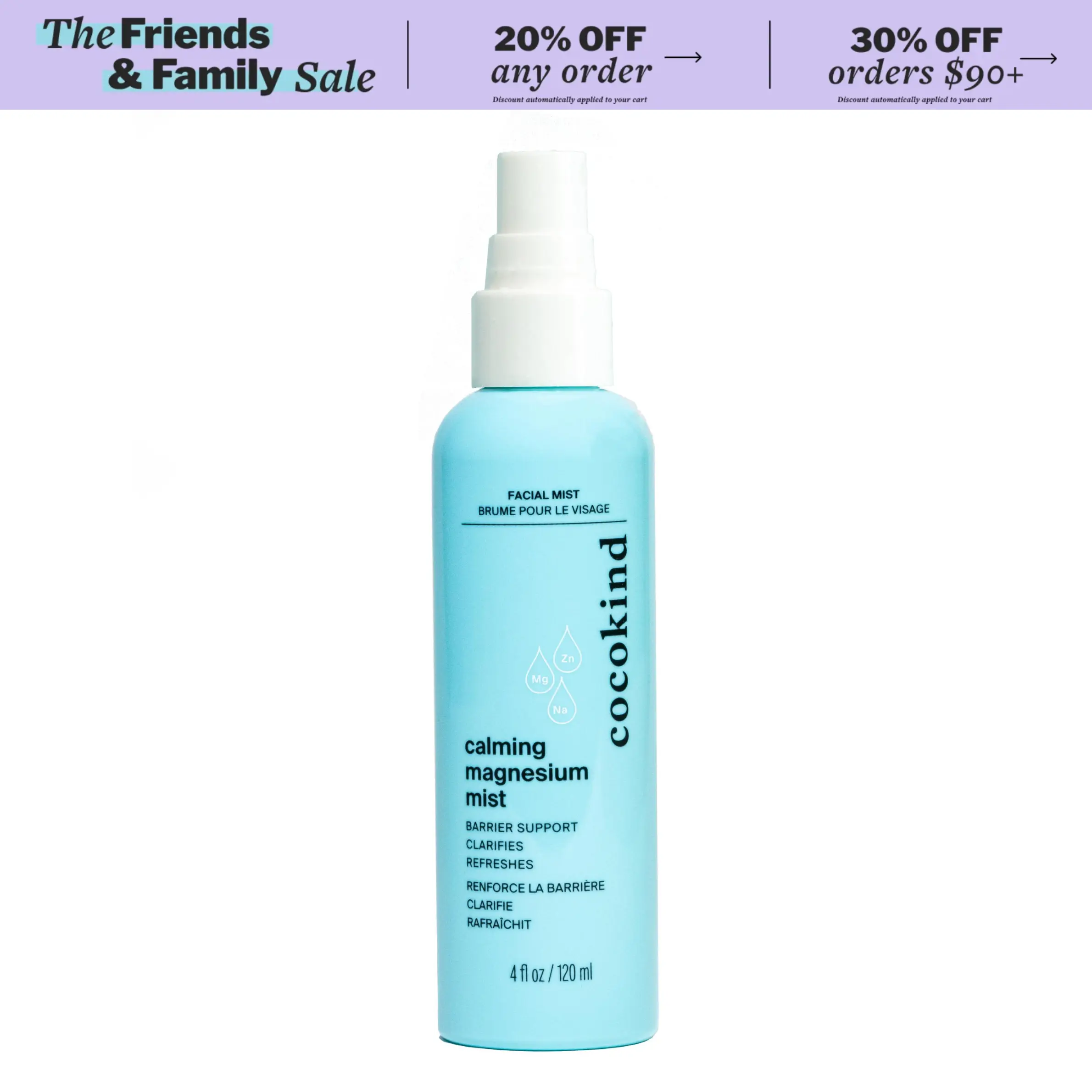 [cocokind] Calming Magnesium Mist | Moisture Barrier Support & Redness Reducing | Sensitive Skin-Friendly