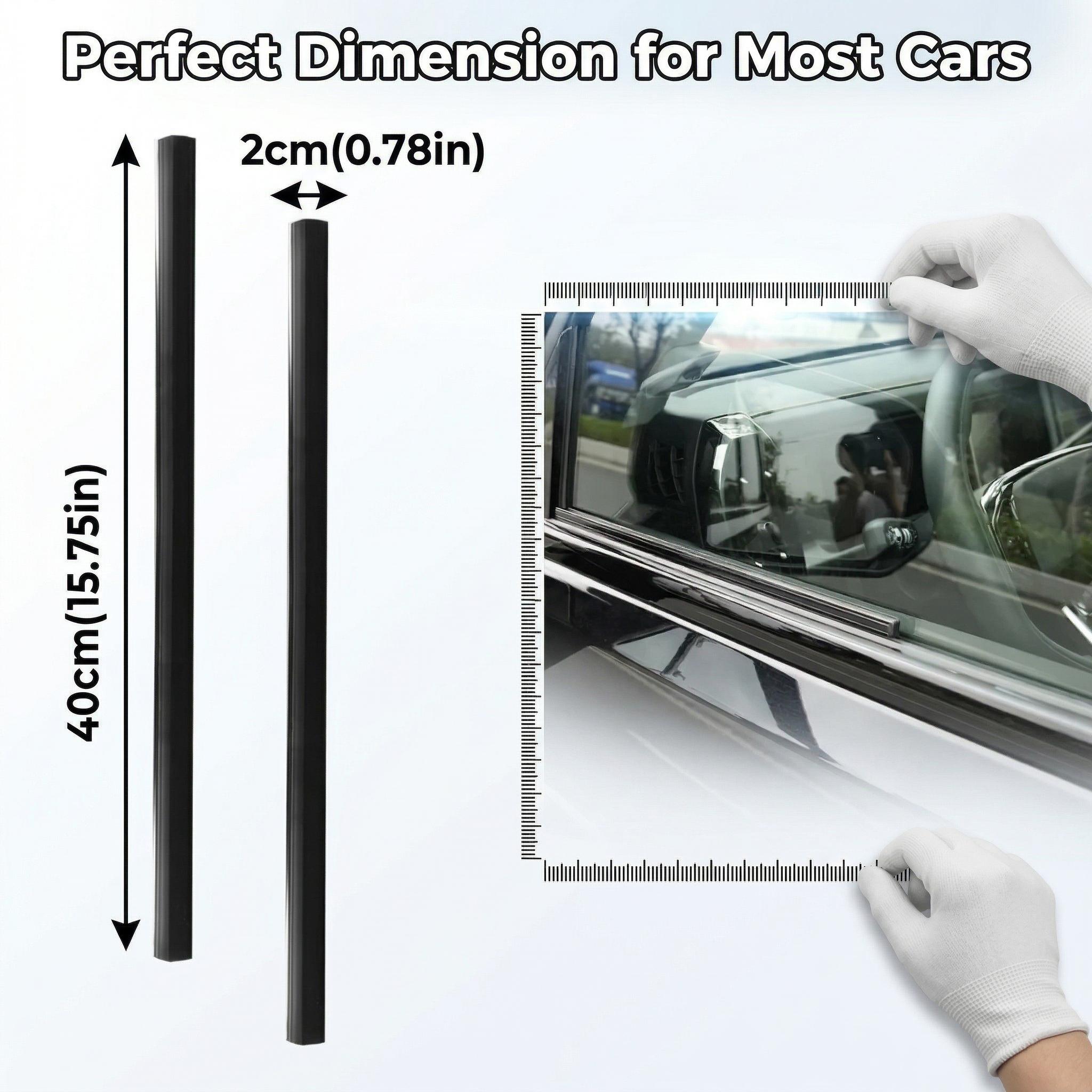 2PC 40cm Car Side Window Wiper Strips Durable Elastic Rubber Squeegees Universal Fit for Most Vehicles Rain Dust Scraper Fog Frost Remover Crystal Clear Vision Multi Functional Protection Easy Installation No Tools Required 2PC 40cm Car Side Window Wiper Strips Durable Elastic Rubber Squeegees Universal Fit for Most Vehicles Rain Dust Scraper Fog Frost Remover Crystal Clear Vision Multi Functional Protection Easy Installation No Tools Required